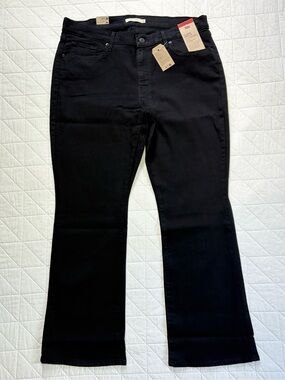 Levi's Classic Bootcut Black Denim Jeans - Women's Size 18 Short / 34x30 - NWT